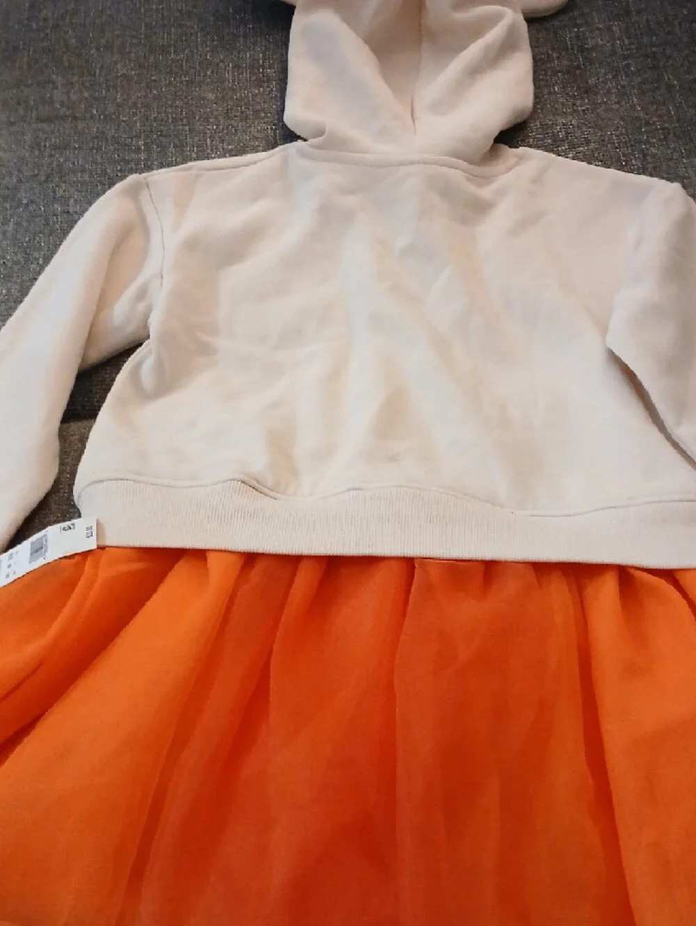 Disney Girls Halloween Tutu Hoodie Dress with Bow - Picture 6 of 7